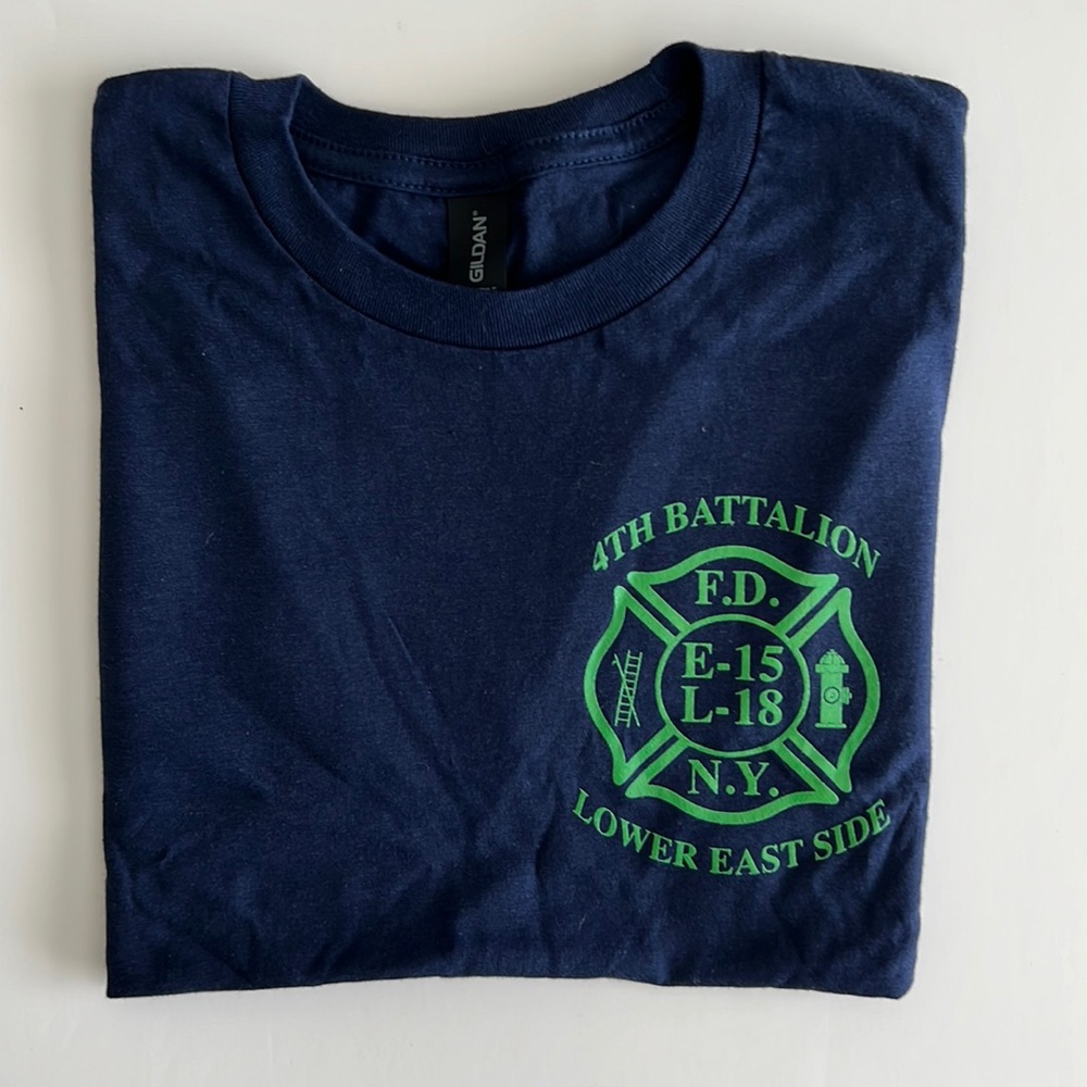 NWOT FDNY Kid’s Youth T Shirt 4th Battalion Lower East Side